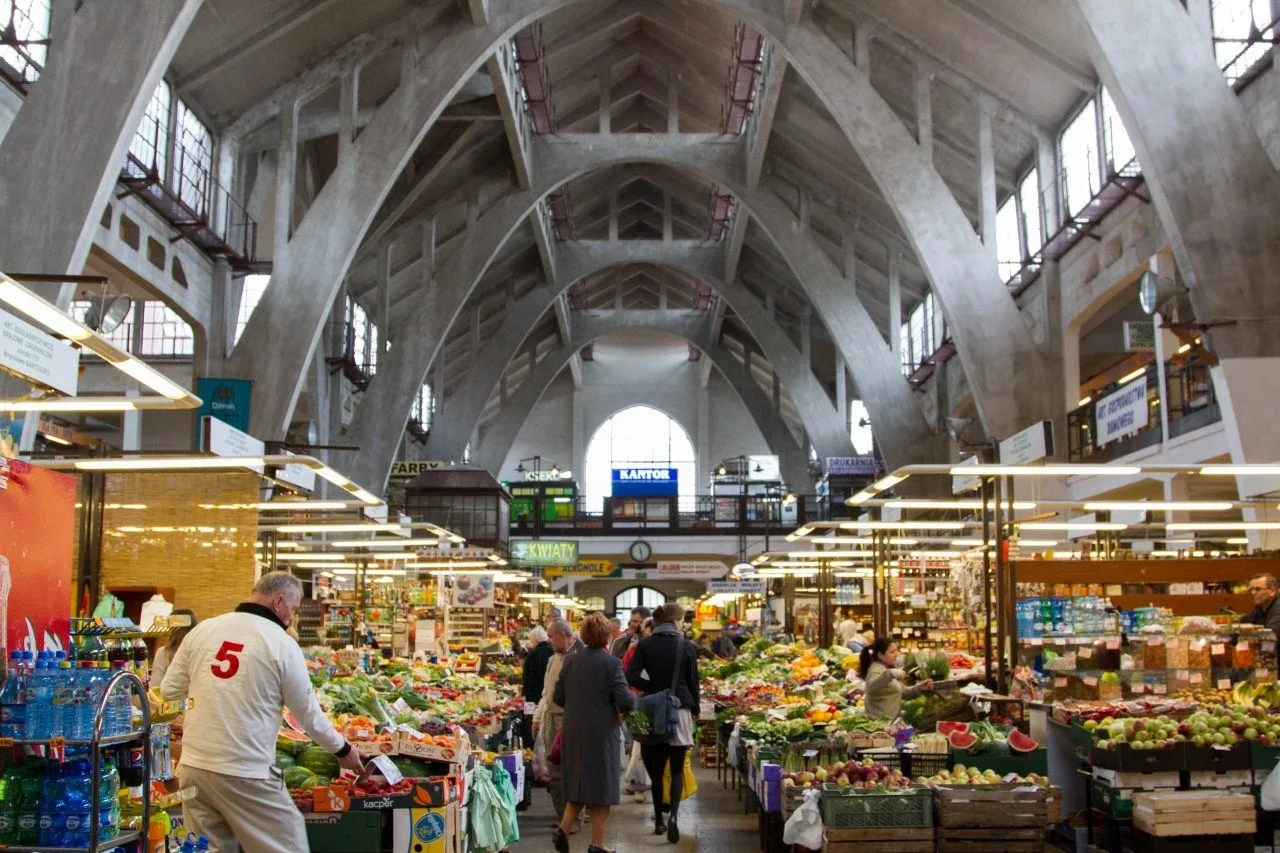 Hala Targowa Market in central Wroclaw.